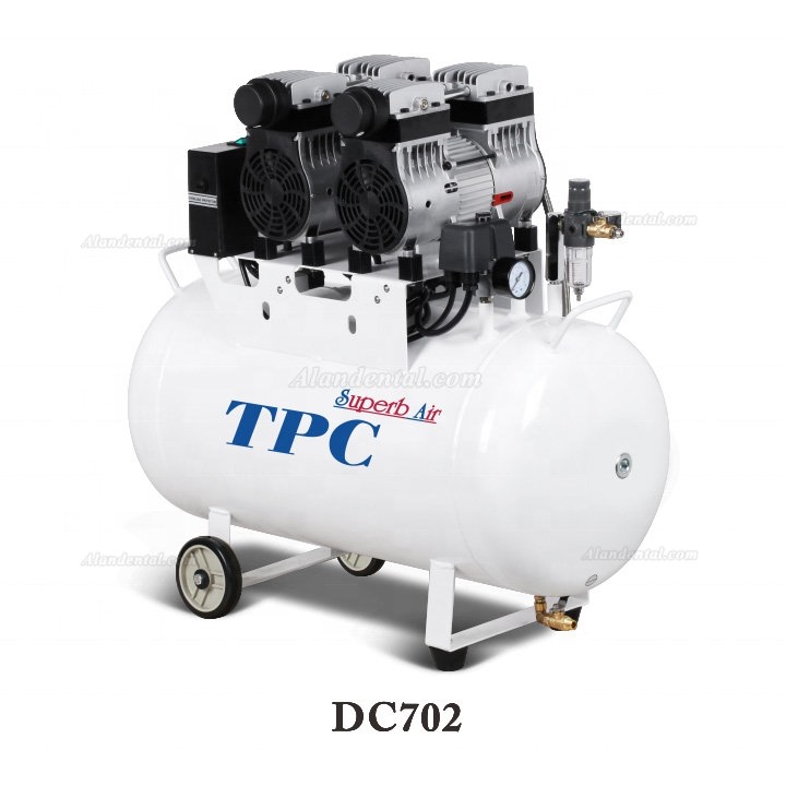 TPC DC701/702/703/704 Dental Oilless Air Compressor 32-120L